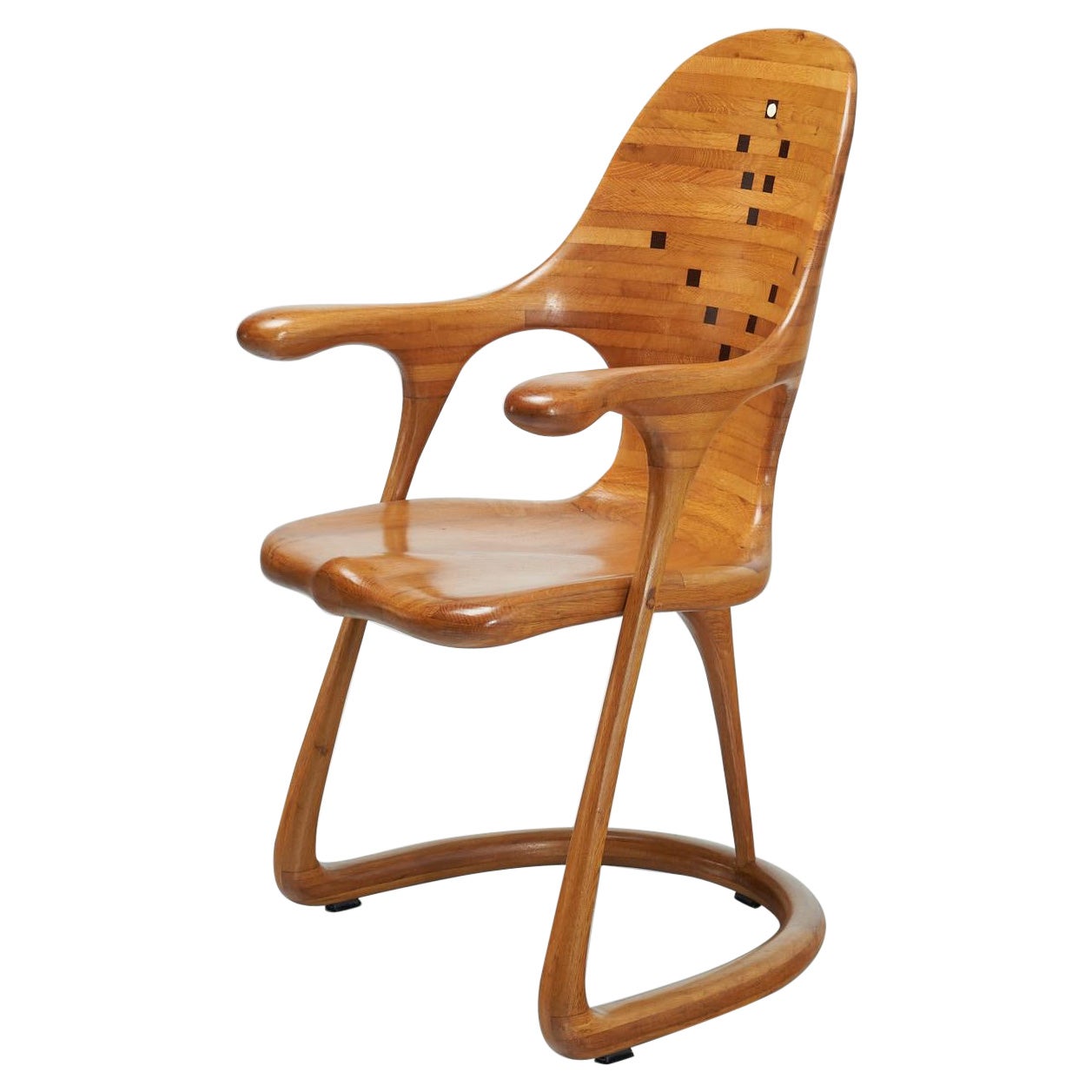 Frans Bolscher Sculptural Arm Chair, The Netherlands, 1970 For Sale