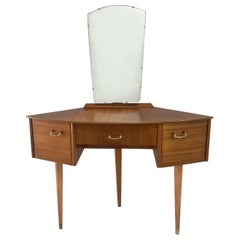 1960’s Mid-Century Small Petite Dressing Table /Vanity by Avalon