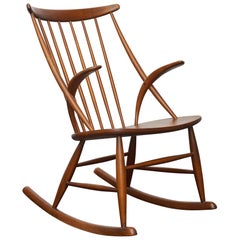 Mid-Century Danish Rocking Chair by Illum Wikkelsø, 1960s