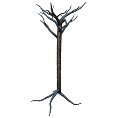 Patinated Iron Tree Form Sculpture