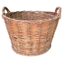 Vintage Large Farmhouse Woven Basket