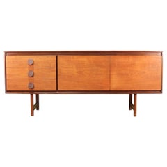 Retro Mid-Century Modern Teak Credenza Sideboard by Nathan