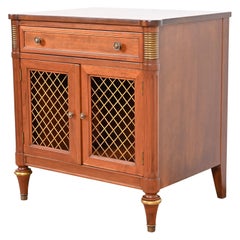 Kindel Furniture French Regency Louis XVI Cherry Wood Nightstand, Refinished