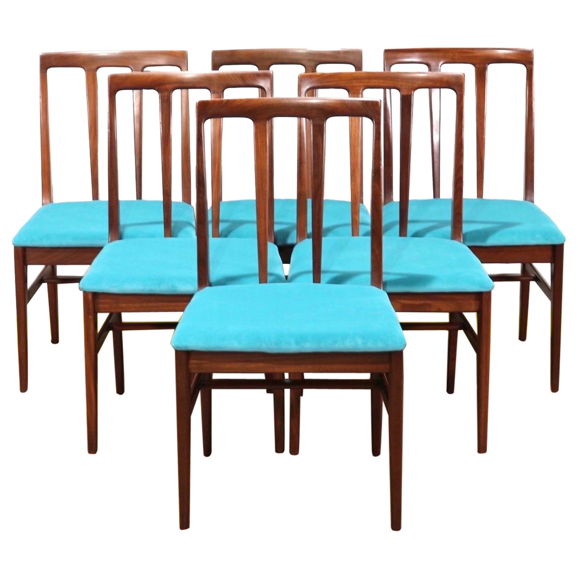 Mid-Century Modern Aromosia Danish Style Dining Chairs by Younger x 6