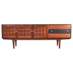 Vintage Mid Century Teak Credenza Sideboard by A.Younger