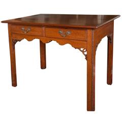 Mahogany Two-Drawer Side Table 4