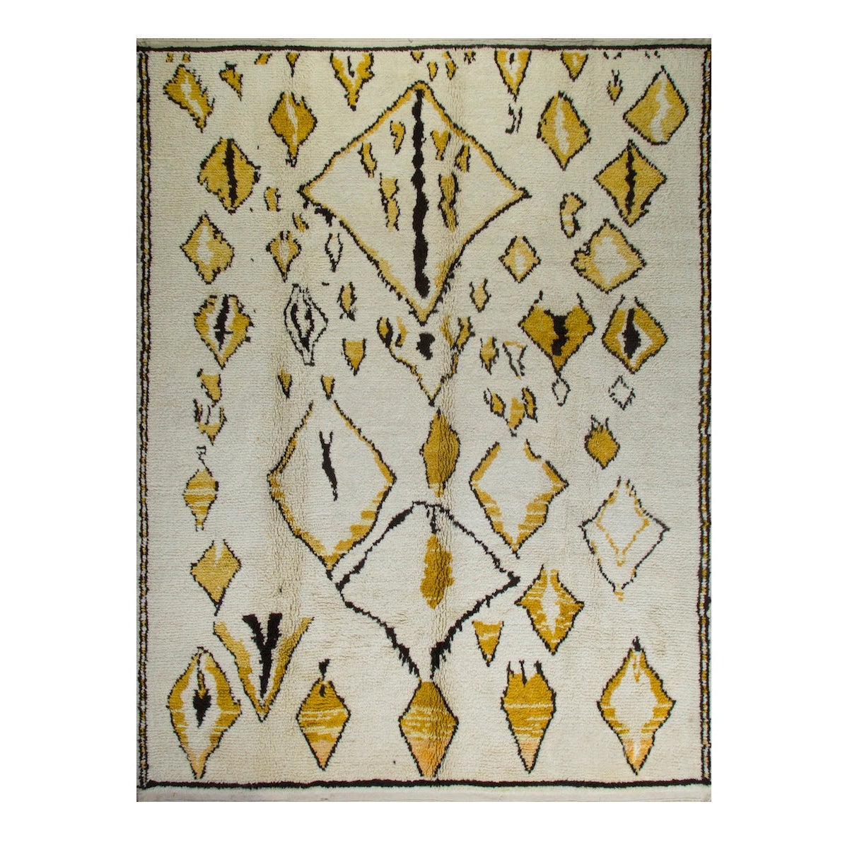 Handmade Moroccan Beni Ourain Berber Rug, 100 Wool. Custom Options