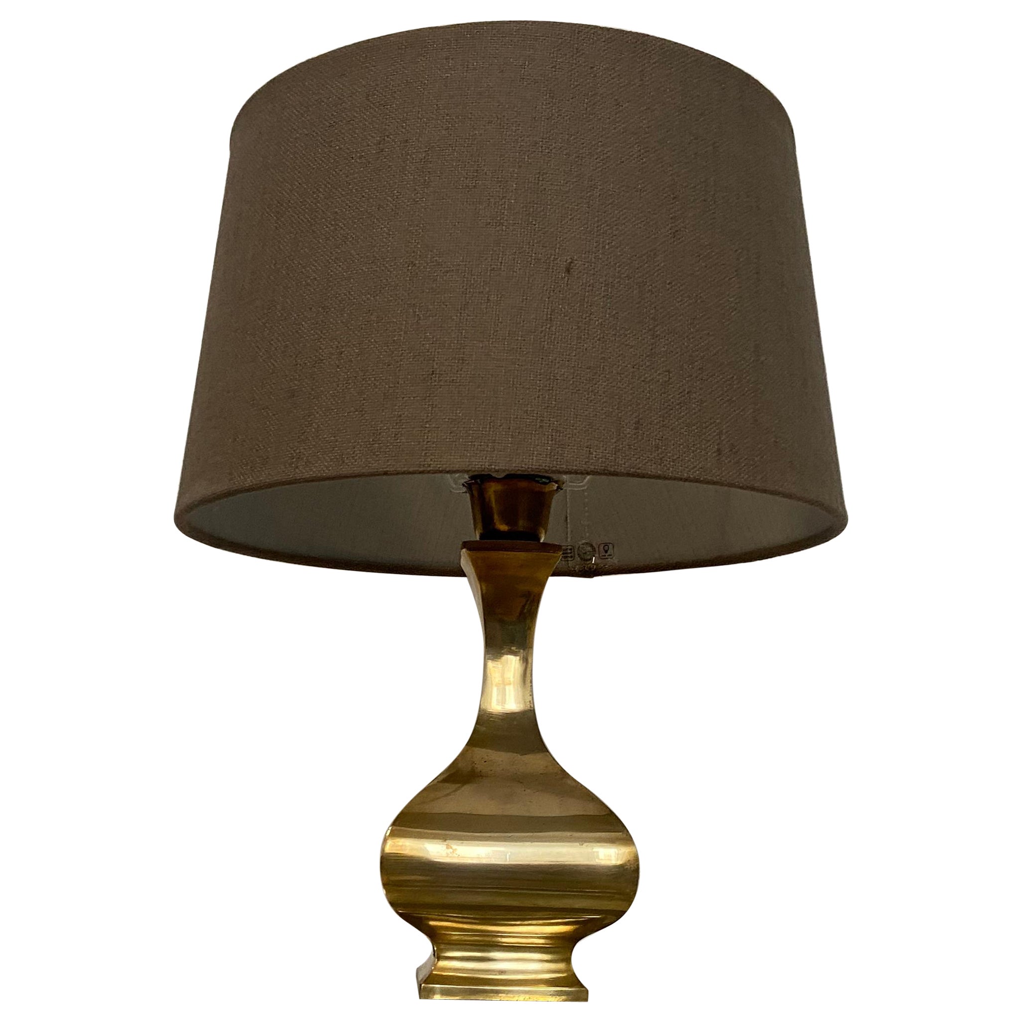 Brass Lamp in the Style of Maria Pergay Produced in the 70s For Sale
