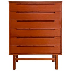 Mid-Century Modern Nils Jonsson Teak Highboy Dresser