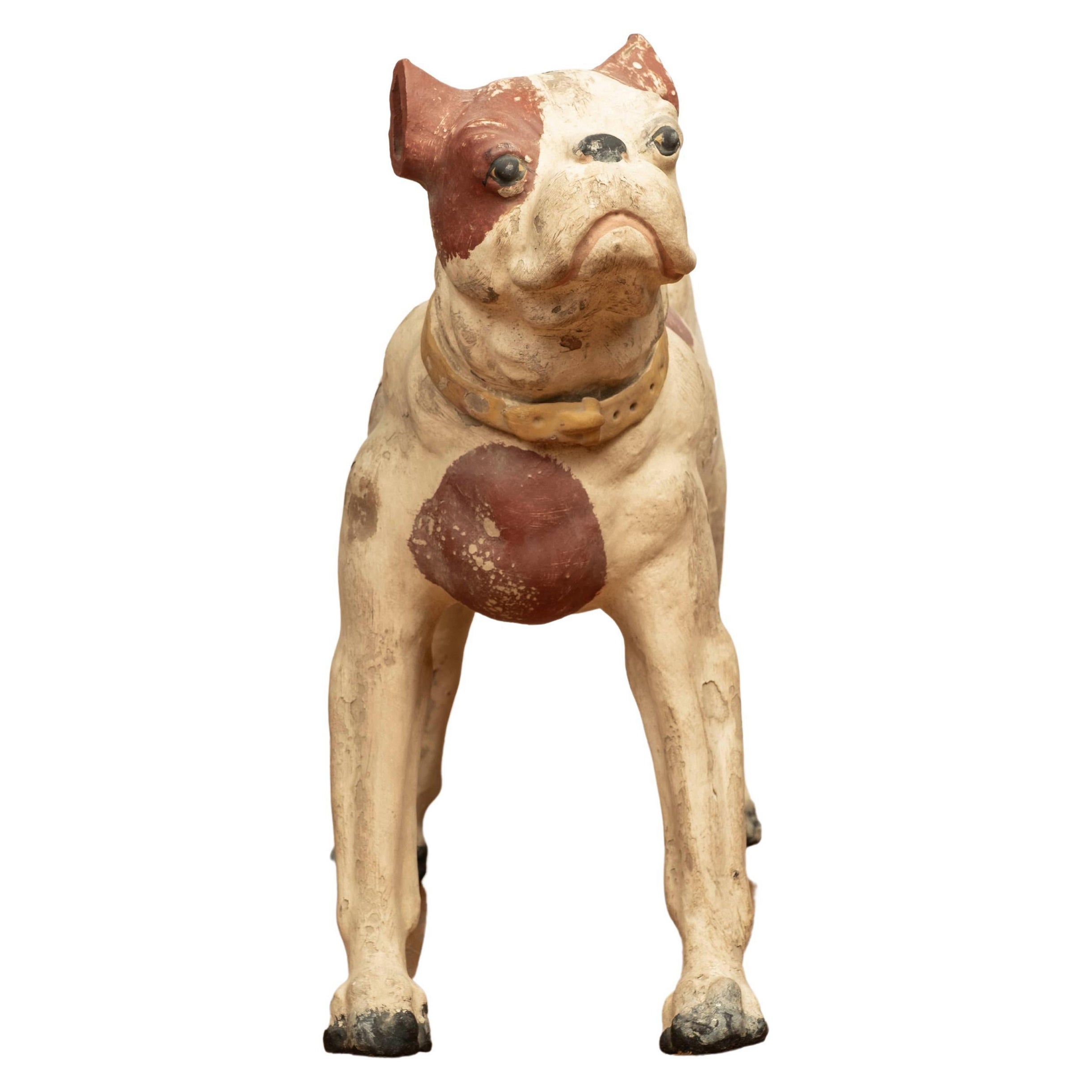 Ceramic Sculpture of a Terrier at 1stDibs
