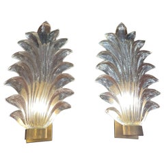 "Palm Leaves" Wall Lights, Italy, 1960s