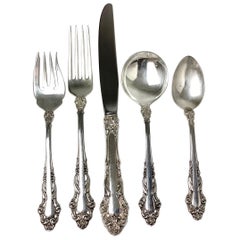 Reed & Barton Grande Renaissance Sterling Flatware Setting for 8
