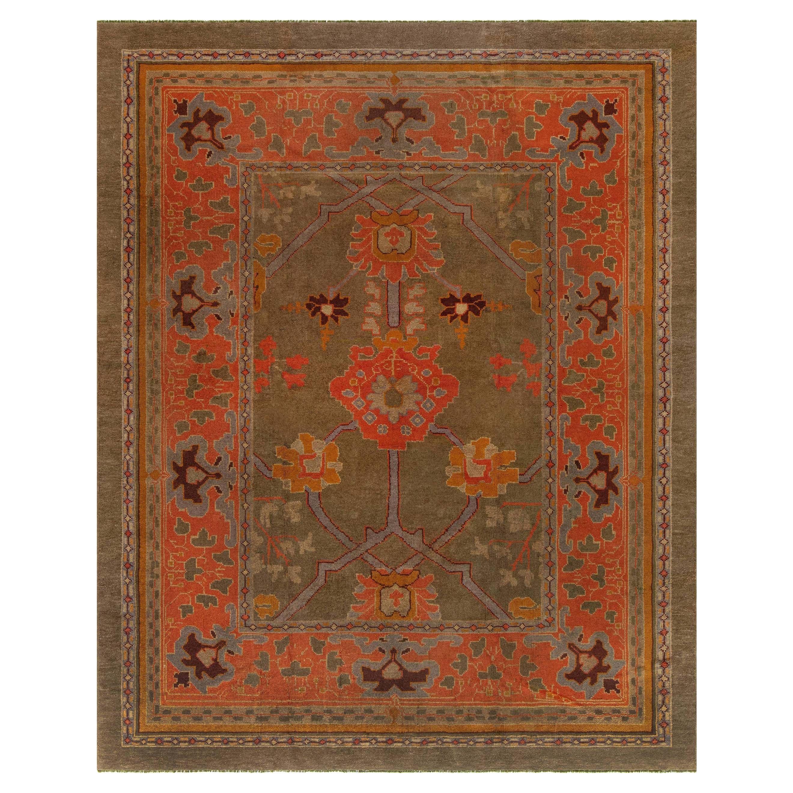 Late 19th Century Wool Donegal Rug from Ireland For Sale at 1stDibs