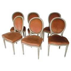 Antique Set of 6 French Chairs