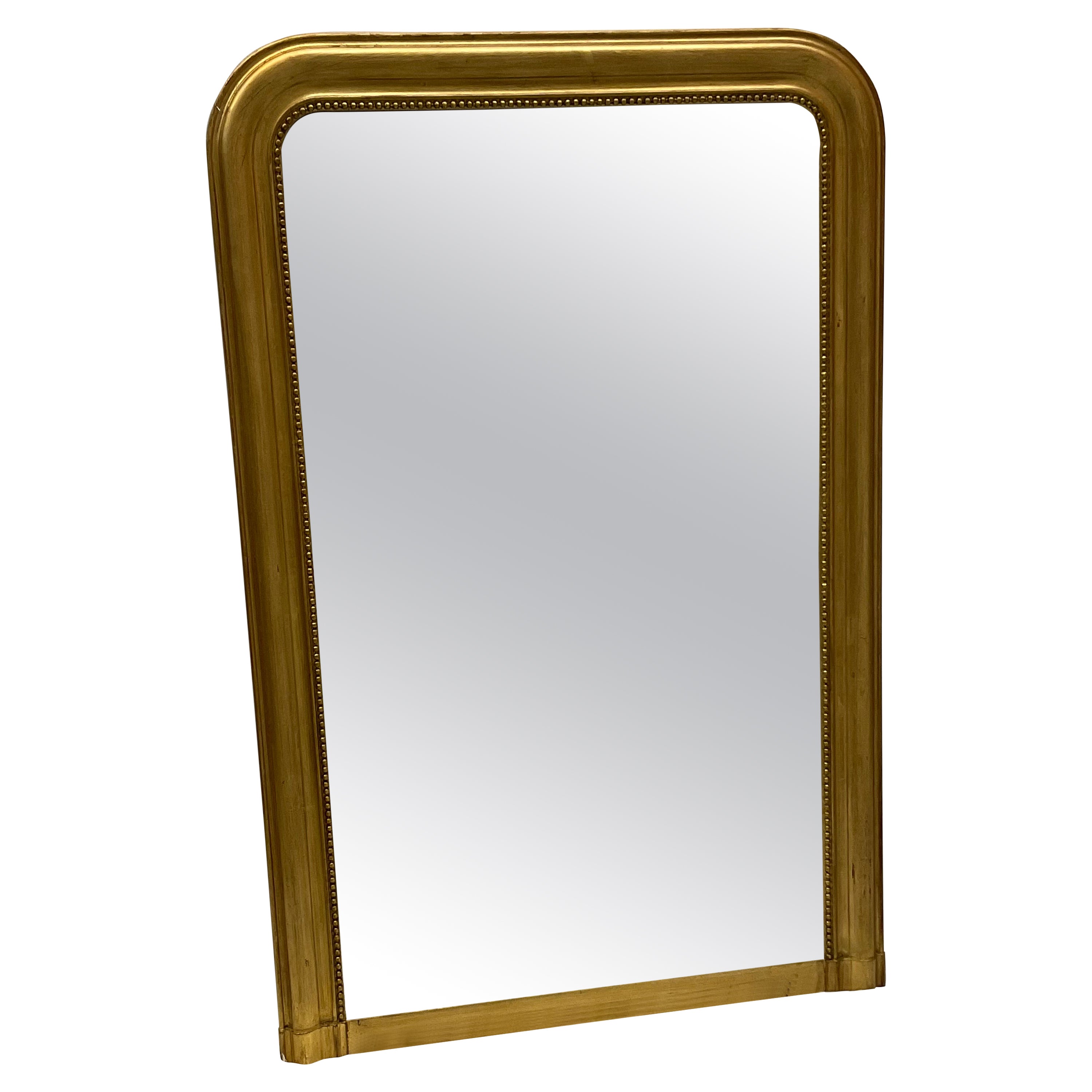 French Louis Philippe Gilt Wood Mirror For Sale
