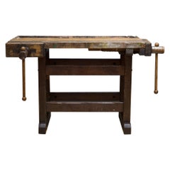Antique 19th c. American Carpenter's Workbench c.1890-1900