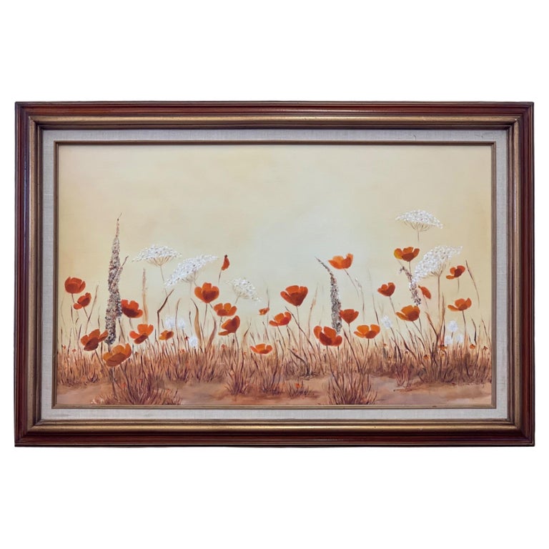 Vintage Framed Painting For Sale at 1stDibs