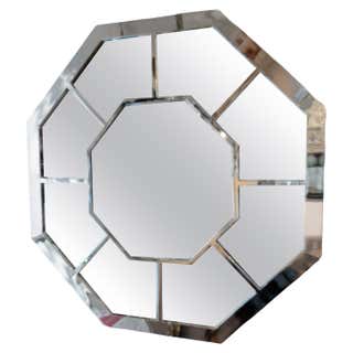 Large Octagonal Pinwheel Pattern Mirror at 1stDibs
