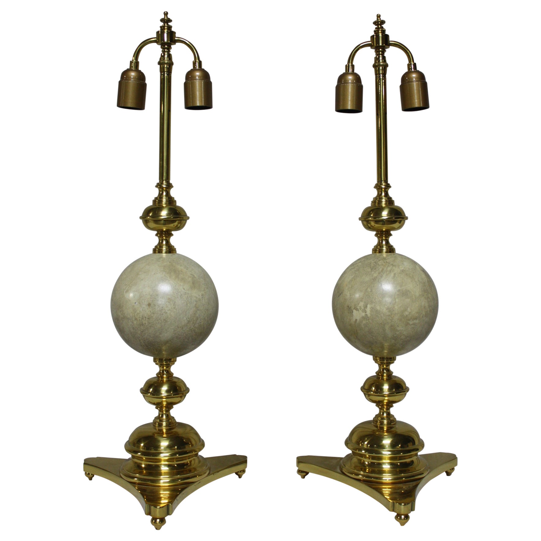 French, 20th Century, Pair of Lamps