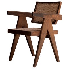 Used Pierre Jeanneret Office Chair, Circa 1955-56, Chandigarh, India