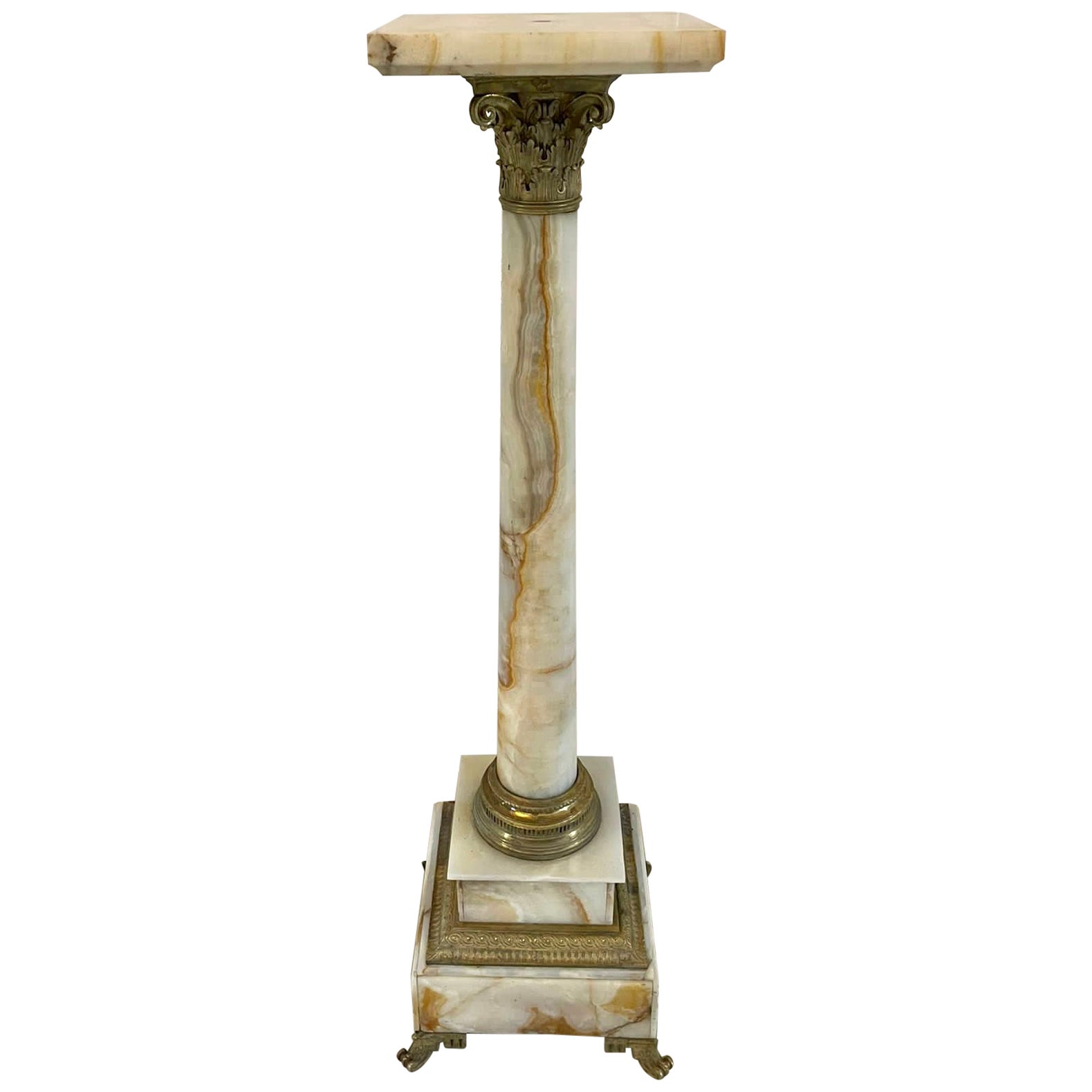 Onyx Pedestal at 1stDibs