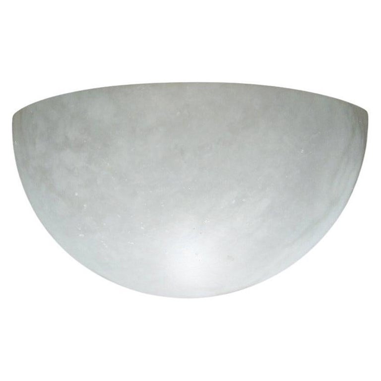Albaster Wall Sconce White Color Minimalist Moon For Sale
