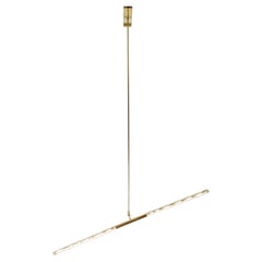 Elda, Brass and Glass Ceiling Lamp by Angela Ardisson