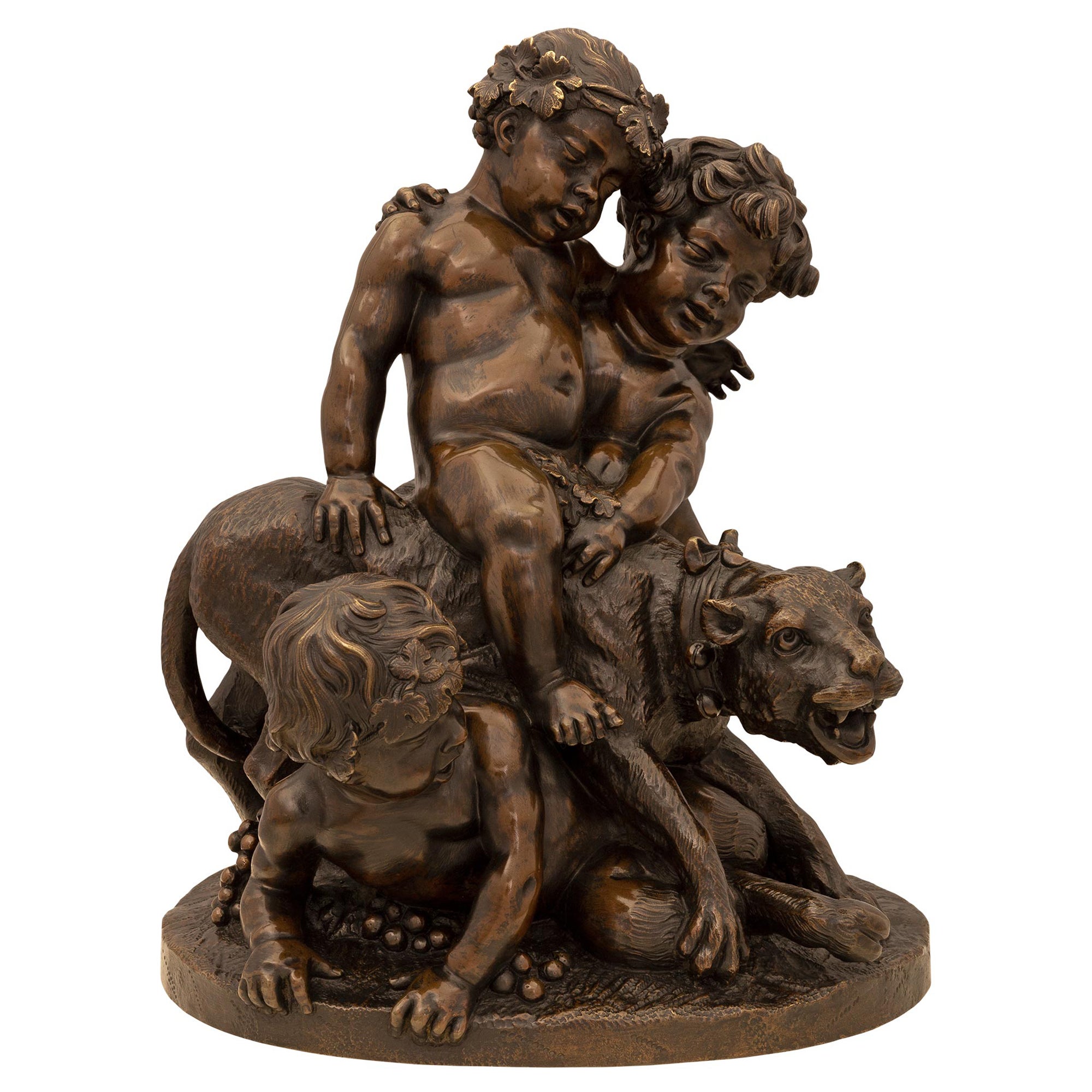 French 19th Century Patinated Bronze Statue