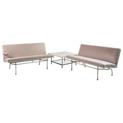 Retro Mid-Century Modern Patio Sofa Set by Woodard