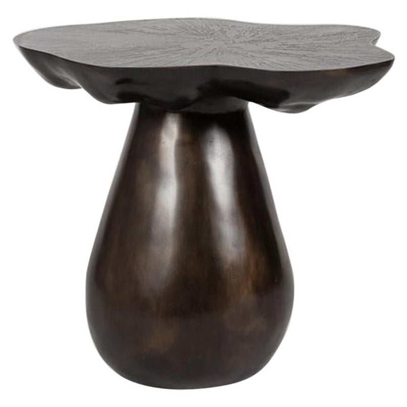 Emma Donnersberg, "Organika, " Large Bronze Mushroom Side Table, France, 2017 For Sale