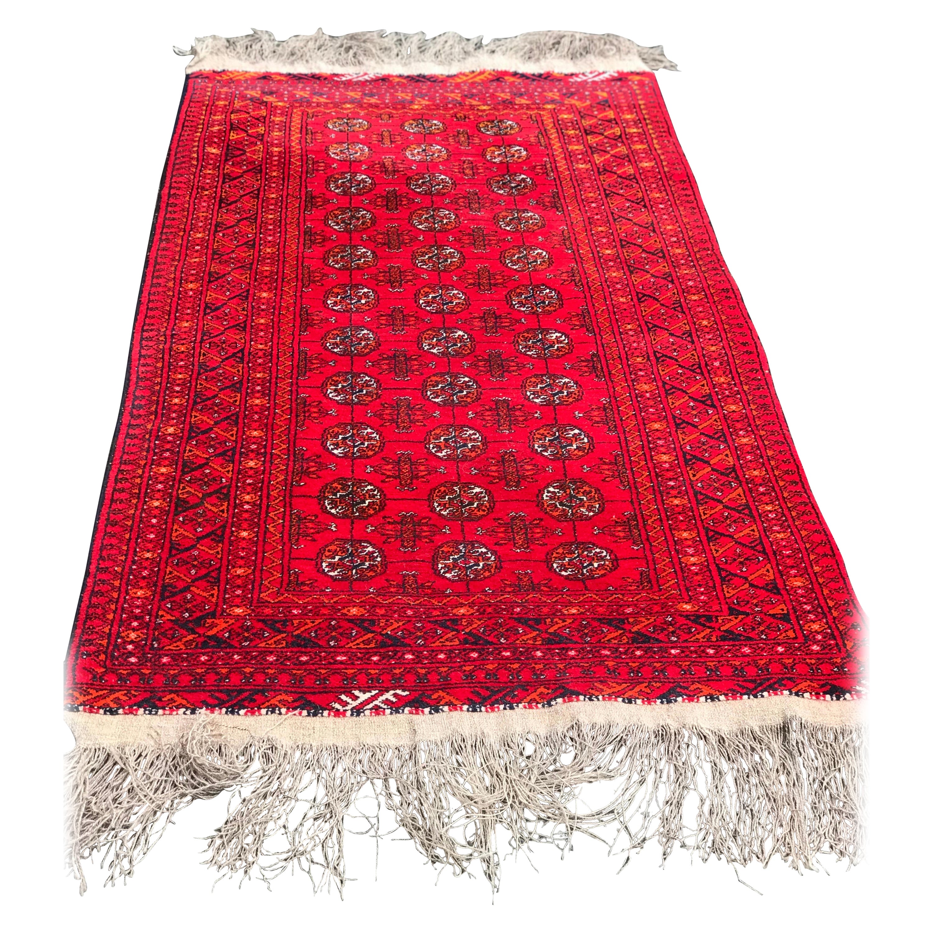 Handgeknüpfter Barkkara-Teppich, Vintage im Angebot