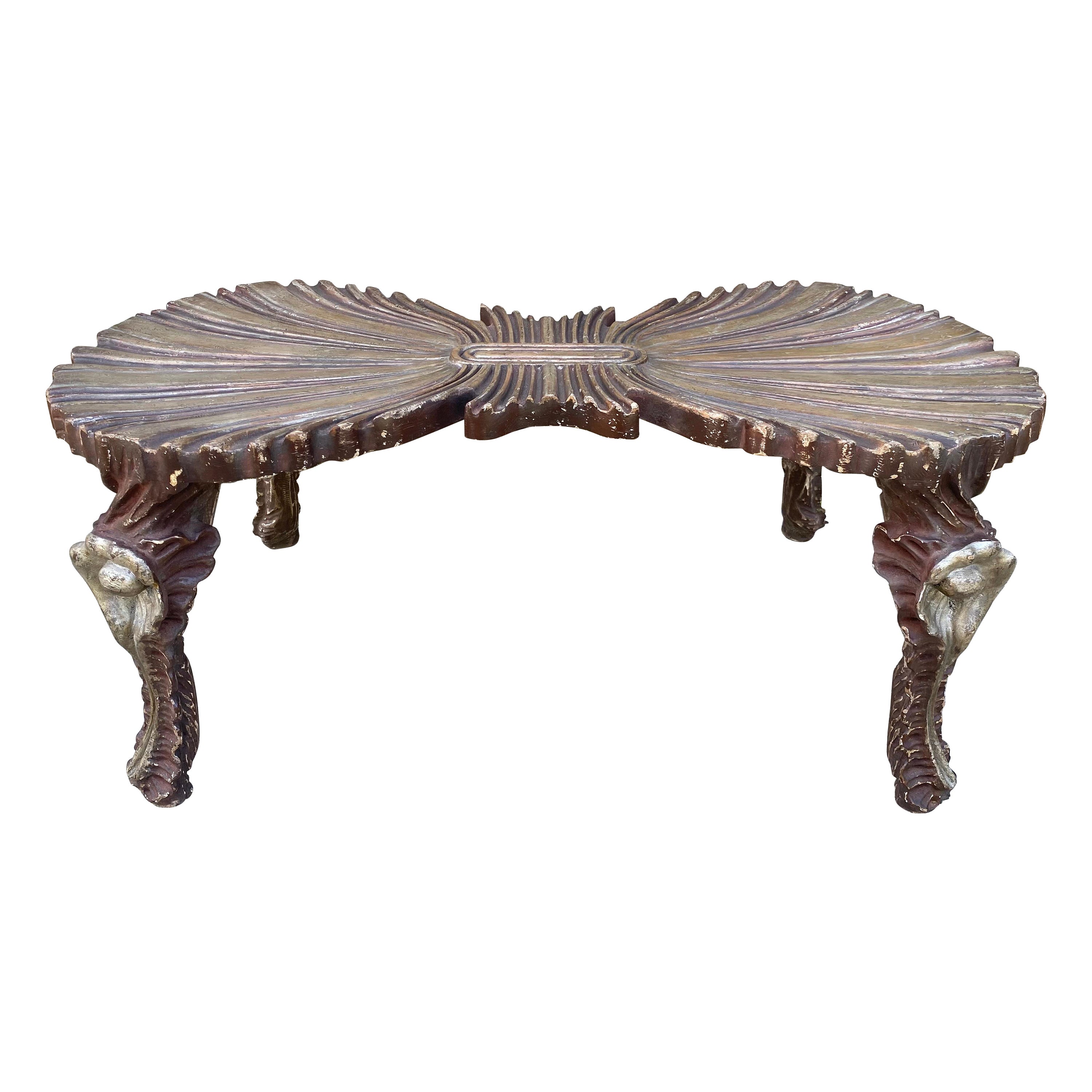 Venetian Grotto Style Bench For Sale