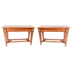 Used Pair French Console Tables Empire, circa 1890