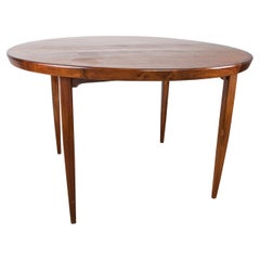 Large Scandinavian Extendable Dining Table in Brazilian Rosewood, 1960