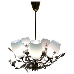 Paavo Tynell Chandelier 9029/5, Taito Oy
