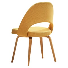 Eero Saarinen for Knoll International Dining Chair in Ocher Yellow Upholstery 