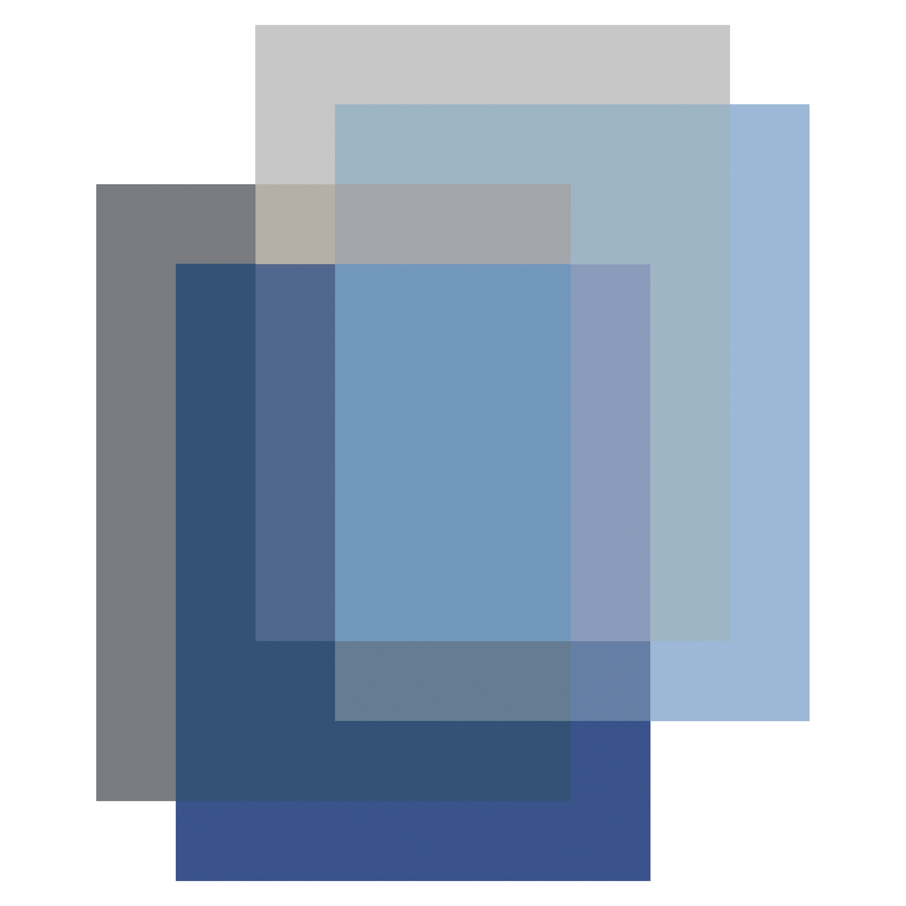 Petite polyamide Moooi 4 couleurs mélangées bleu nuageux en fil souple de Studio Rens