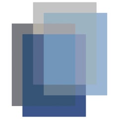 Moooi large polyamide 4 couleurs bleu nuageux mélangée au fil souple de Studio Rens