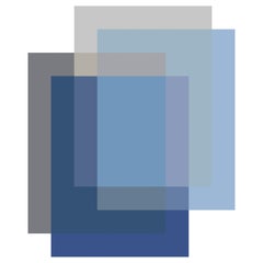 Moooi - Polyamide en fil souple mélangée de 4 couleurs bleu nuageux, grand format, par Studio Rens