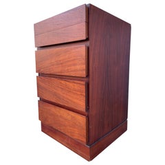 Retro Mid Century Arne Wahl Iversen Danish Modern Tall Narrow Lingerie Chest Dresser