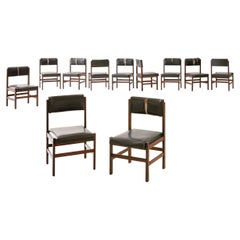 Vintage Set of 11 Rosewood Dining Chairs, Brazilian Midcentury Design, 1960s