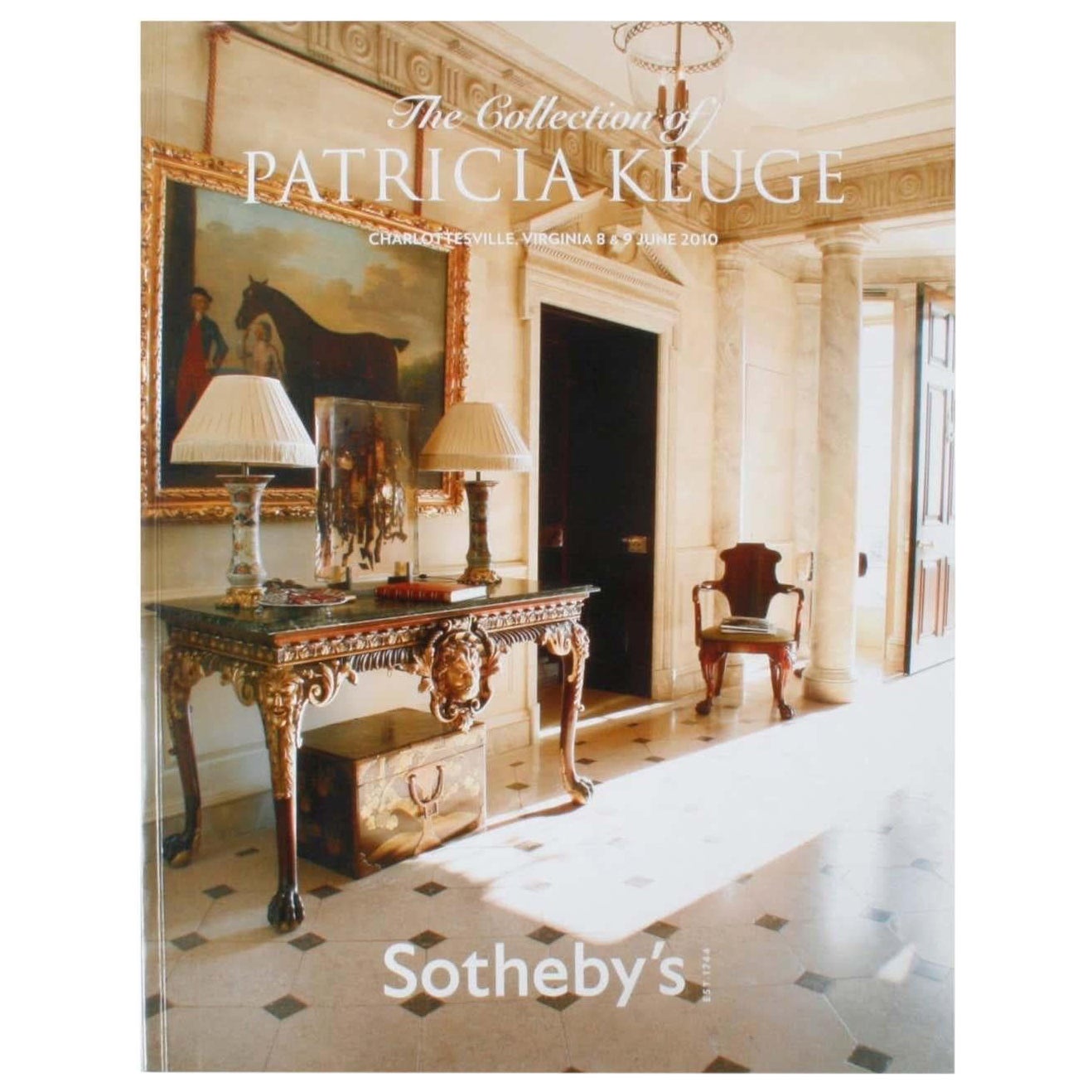 Sotheby's, the Collection of Patricia Kluge For Sale