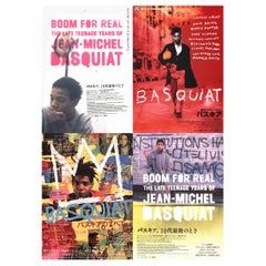 Retro Basquiat Movie Posters Japan: Set of 4 Works