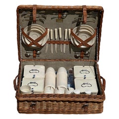 Picnic Basket for 6 People Coracle by G. W. Scott and Son, Circa 1930