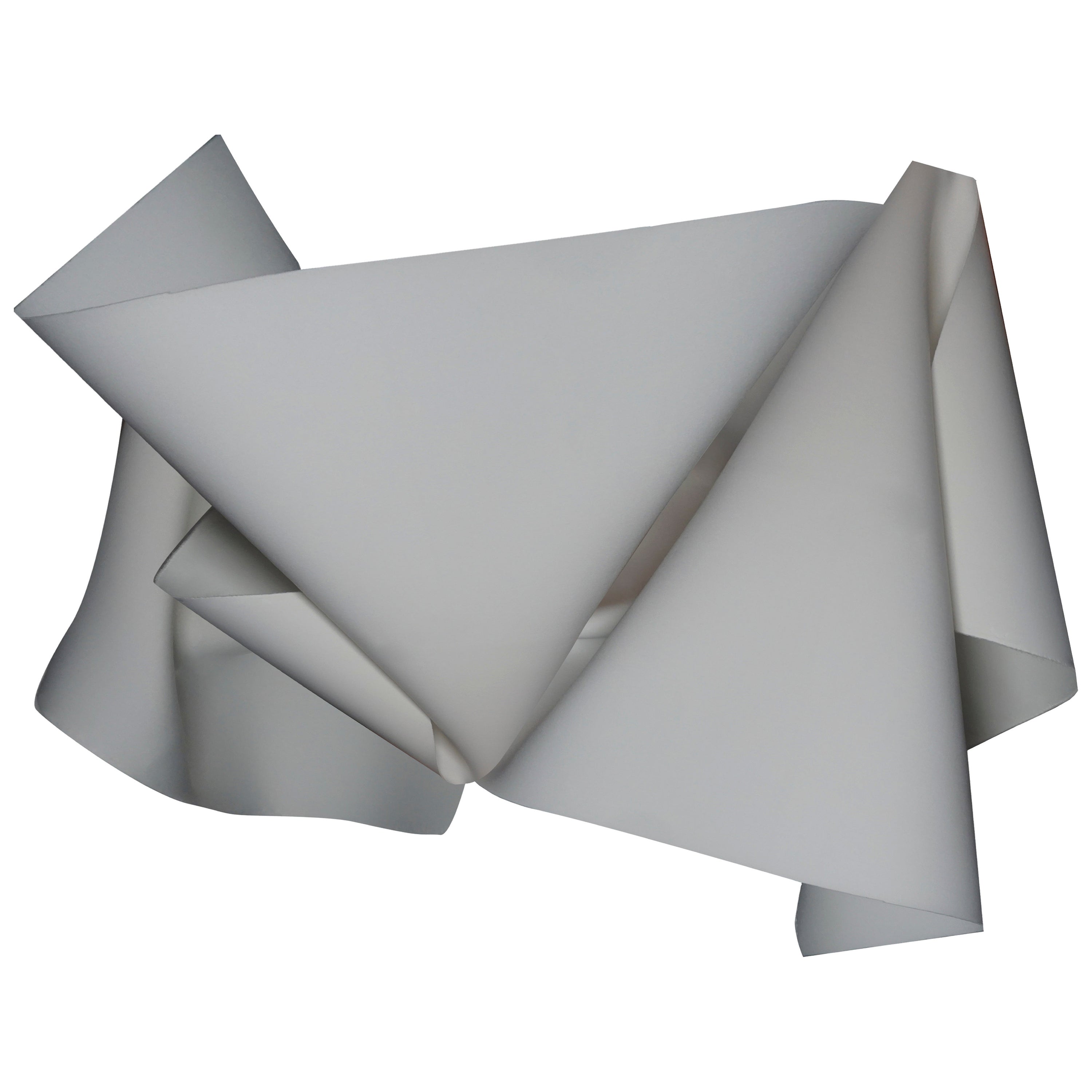 Grand tapis Moooi gris plié en polyamide de tissu souple par Celia Hadeler
