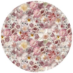 Moooi Small Flowergarden Day Round Rug in Low Pile Polyamide