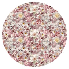 Moooi Large Flowergarden Day Round Rug in Wool with Blind Hem Finish