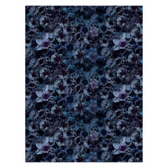 Moooi Large Flowergarden Night Rectangle Rug in Soft Yarn Polyamide