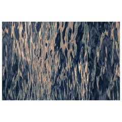 Petit tapis rectangulaire Moooi Fluid Dawn en polyamide à poils bas de Rive Roshan