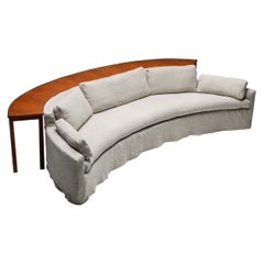 Retro Curved Sofa in the Style of Adrian Pearsall, by Baker Furniture, USA, 1950s